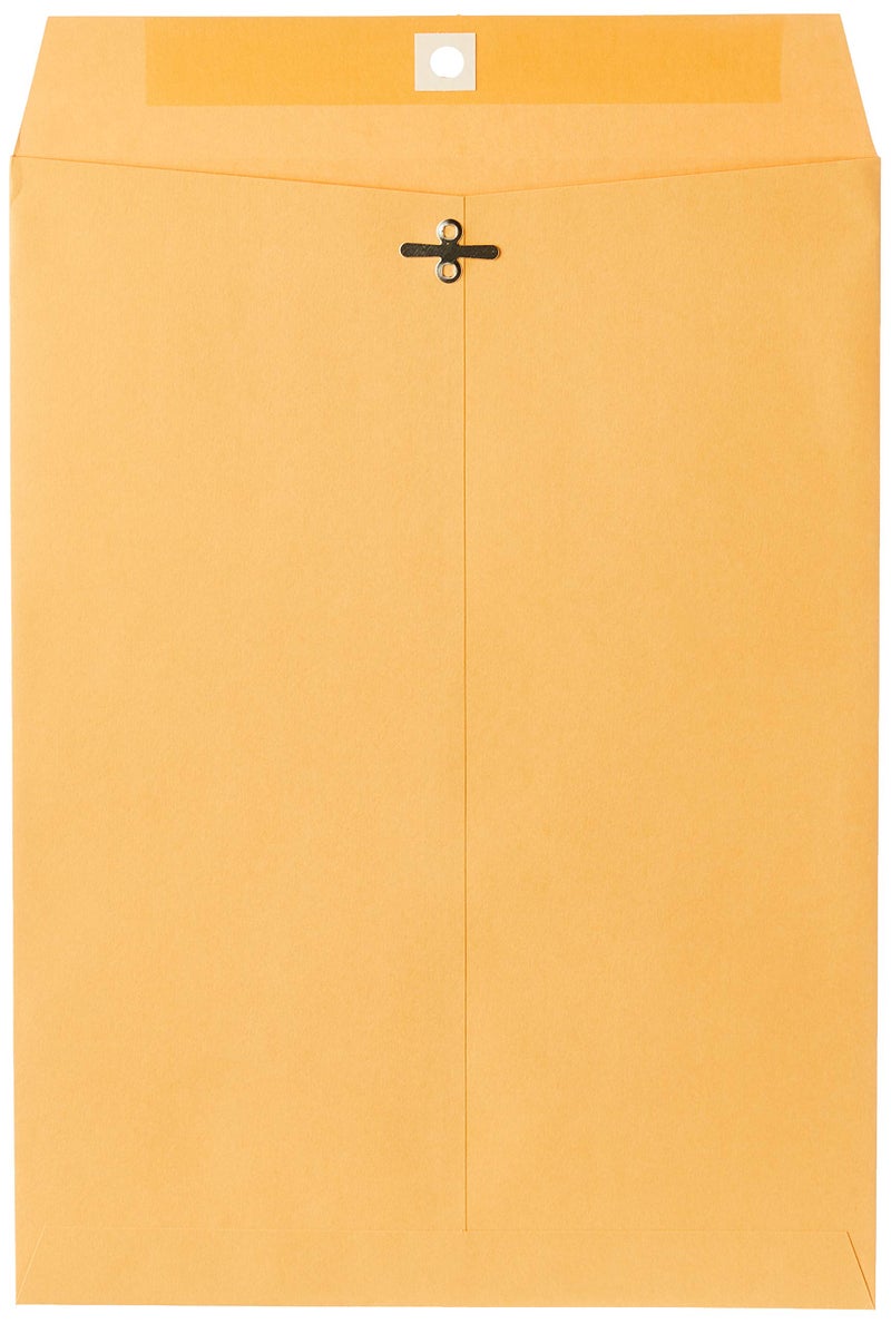 Mead Letter Size Mailing Envelopes, Clasp Closure, All-Purpose 32-lb Paper, 9" X 12", Brown Manila Kraft Envelope, 100 per Pack (CO790) - Image 1